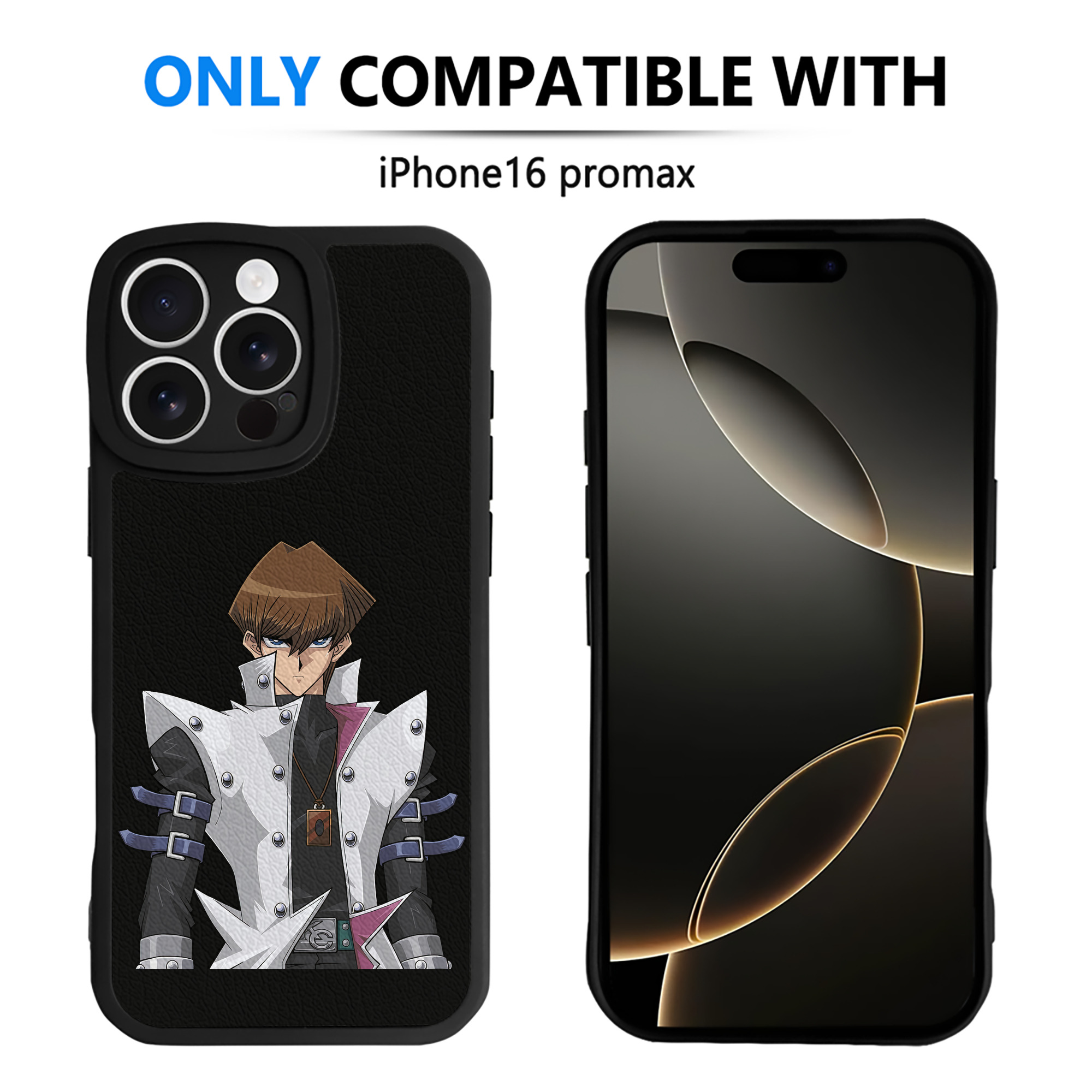 遊☆戯☆王 Yu-Gi-Oh! 【iPhone 16シリーズ対応】シリコンスマホケース（レザー調） 材質：シリコン